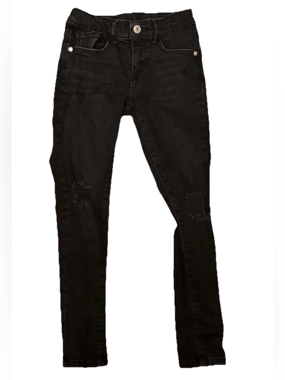 ART CLASS DARK WASH Black DENIM DISTRESSED SKINNY FIT‎ JEANS Size 8